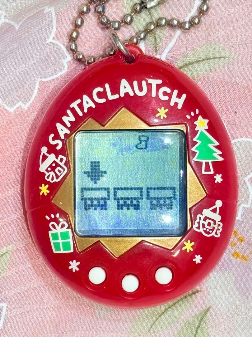 【動作確認済】サンタクロッチのたまごっち 赤