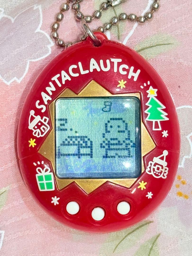 【動作確認済】サンタクロッチのたまごっち 赤