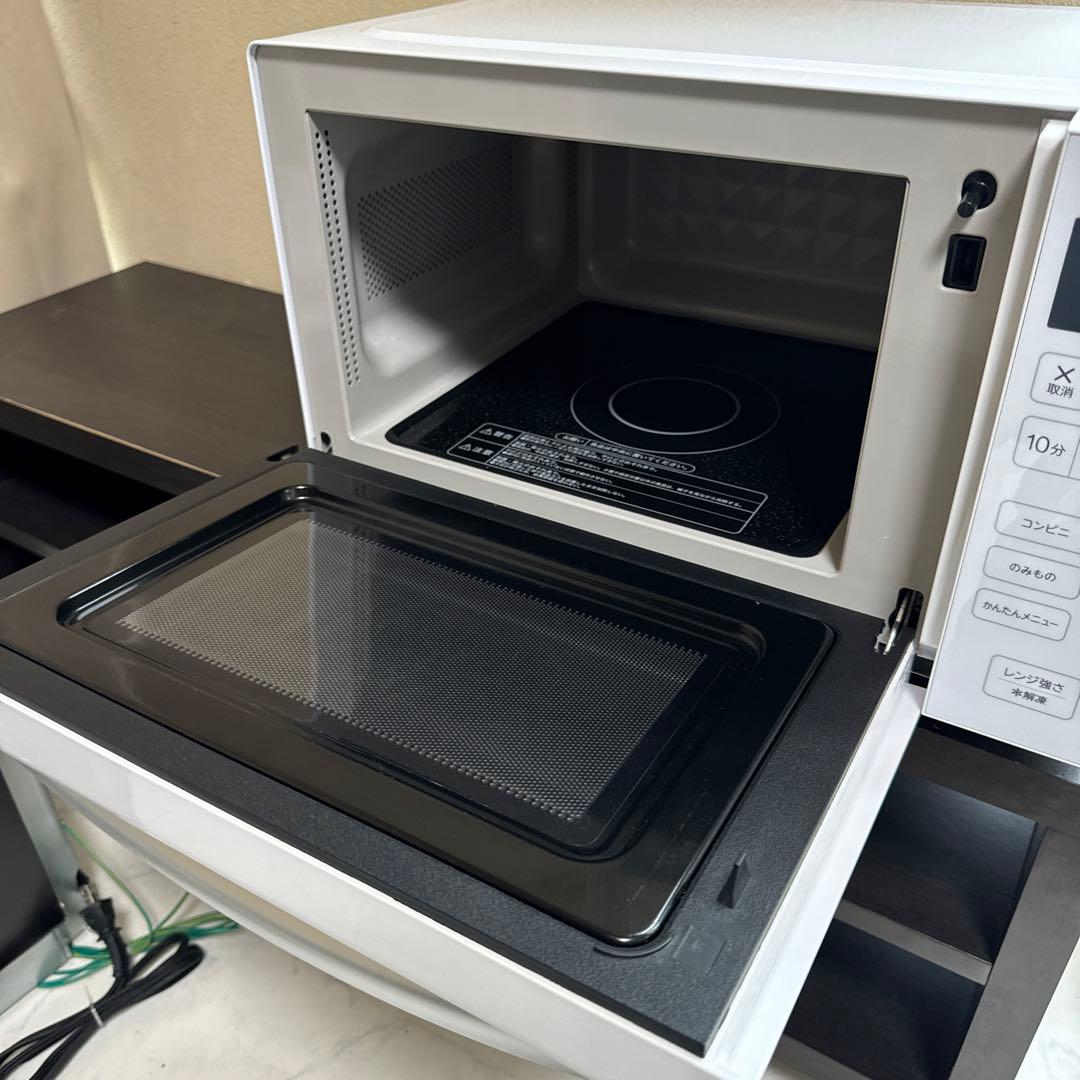 美品 Haier 2020年製 単機能電子レンジ ホワイト 18L ヘルツフリー