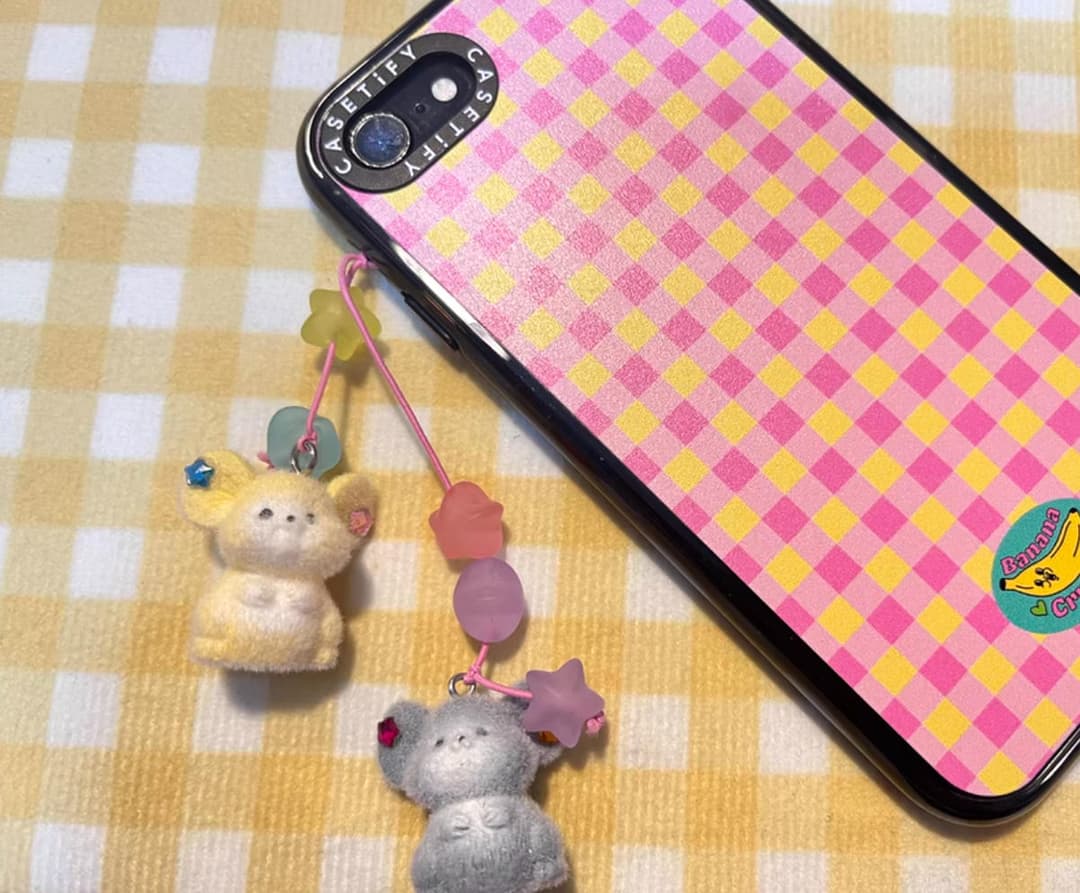 ハンドメイド スマホチャーム くま 星 パステル 可愛い カラフル