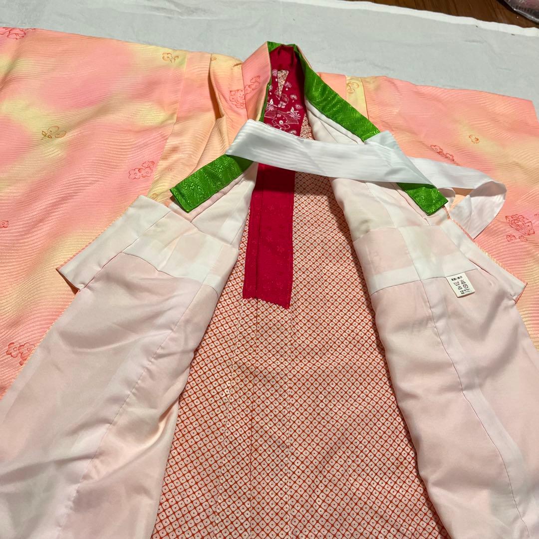 七五三　3歳　ピンク　被布　可愛い