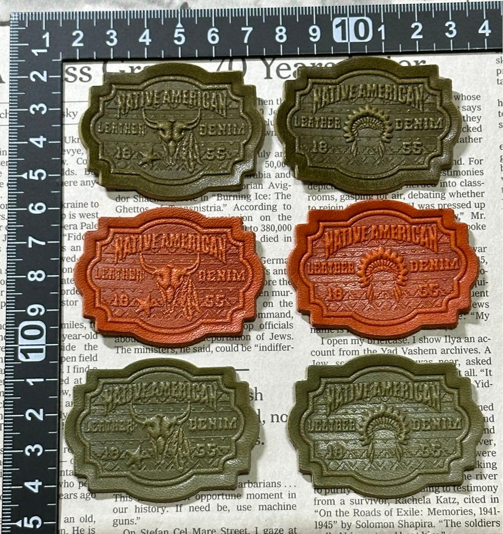 No.480 革タグ 刻印タグ レザータグ ハンドメイド