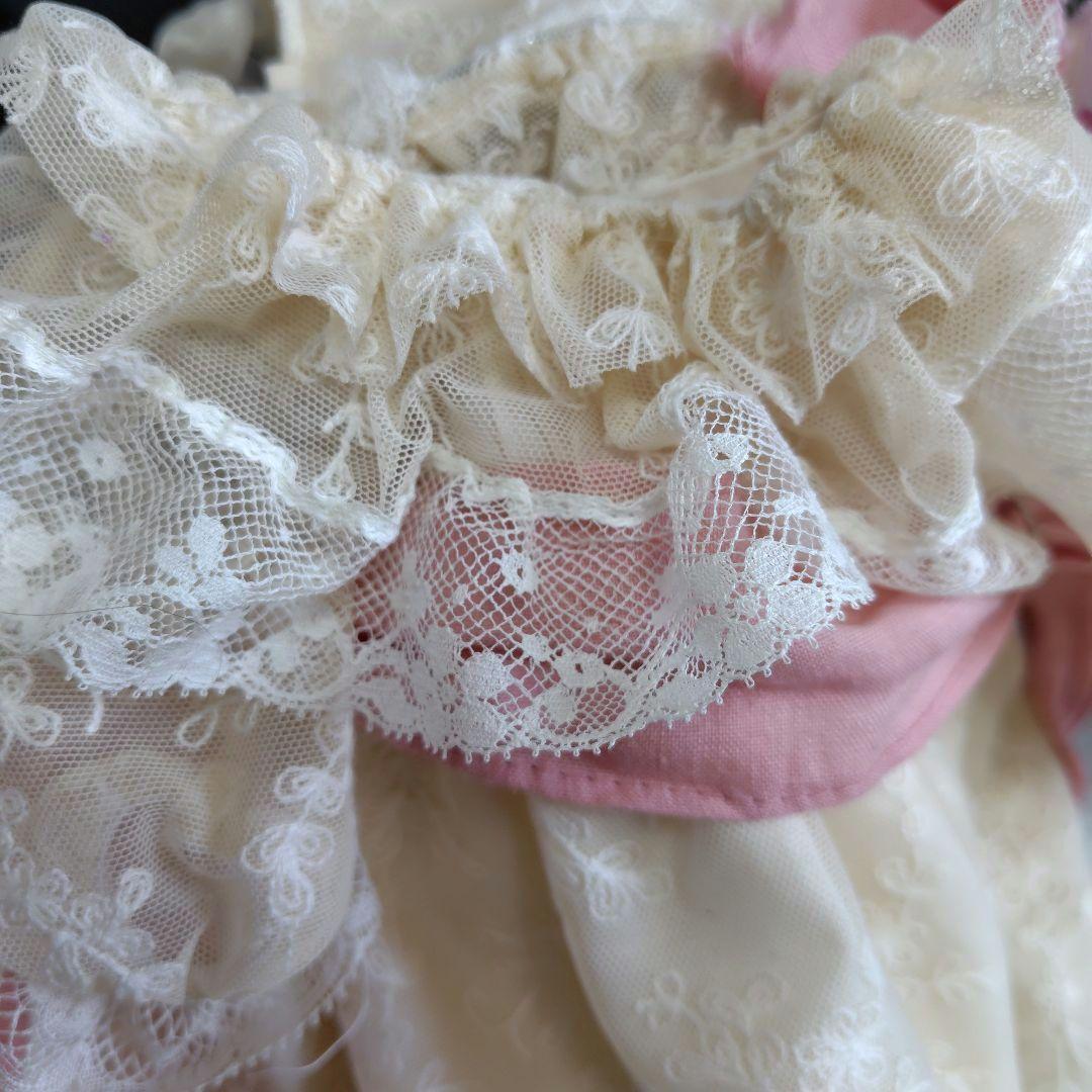 アンティークドール用ドレスとボネ