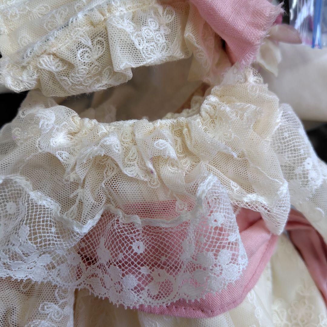 アンティークドール用ドレスとボネ
