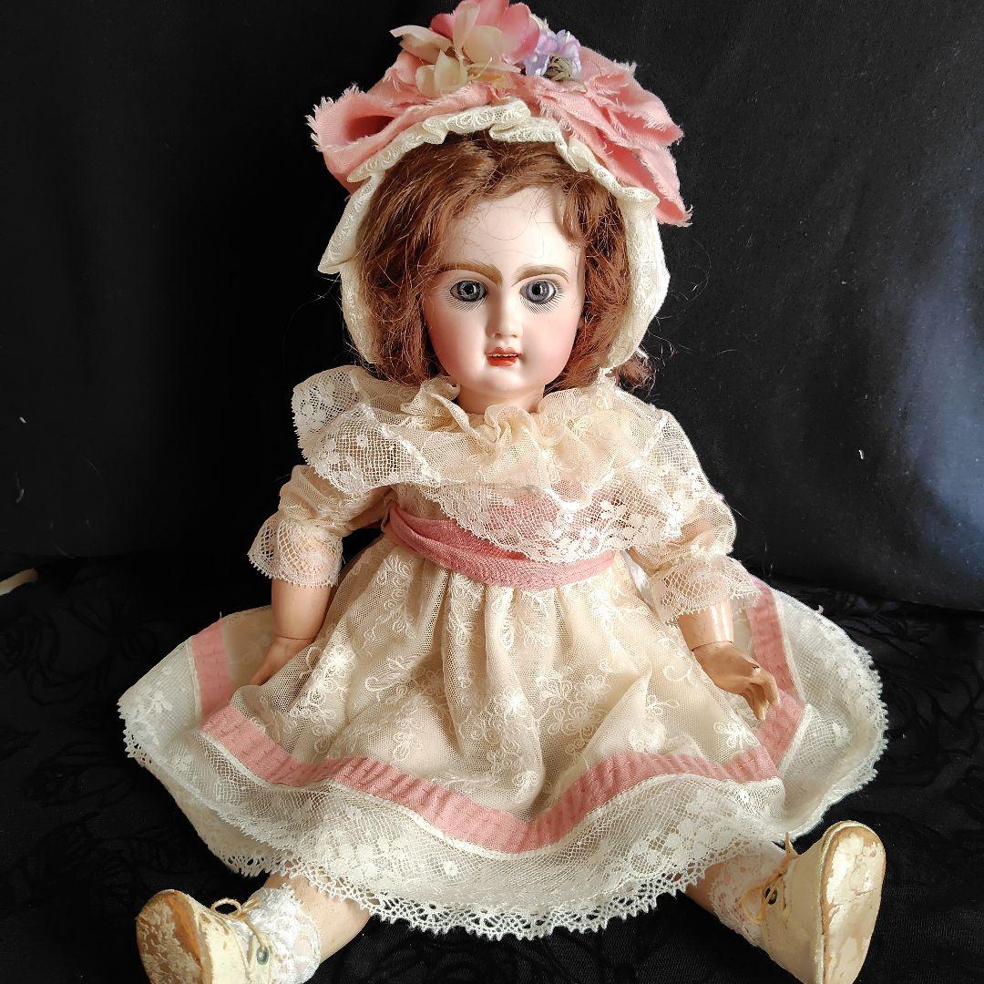 アンティークドール用ドレスとボネ