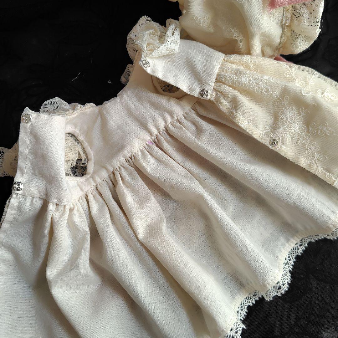 アンティークドール用ドレスとボネ