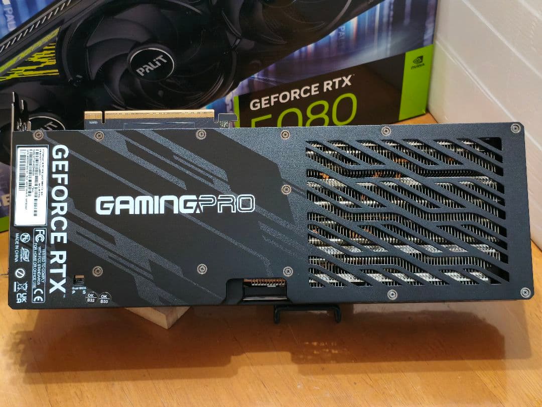 完全稼働！Palit RTX5080 GamingPRO 16GB 稼働期間少