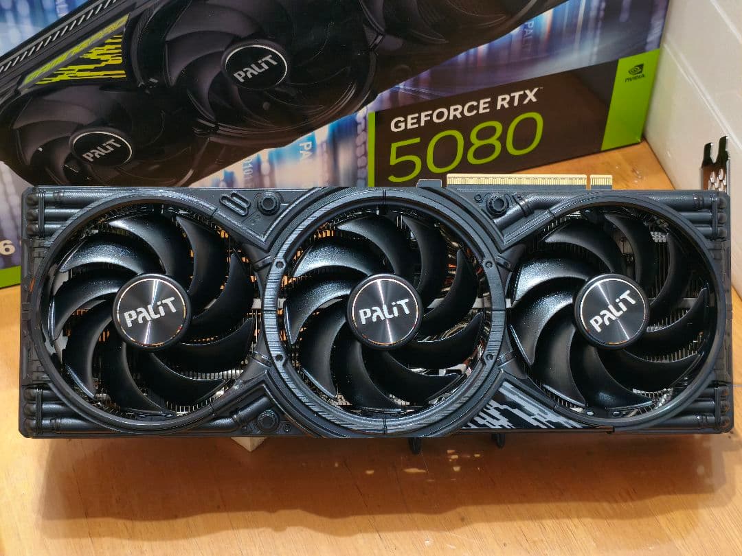 完全稼働！Palit RTX5080 GamingPRO 16GB 稼働期間少