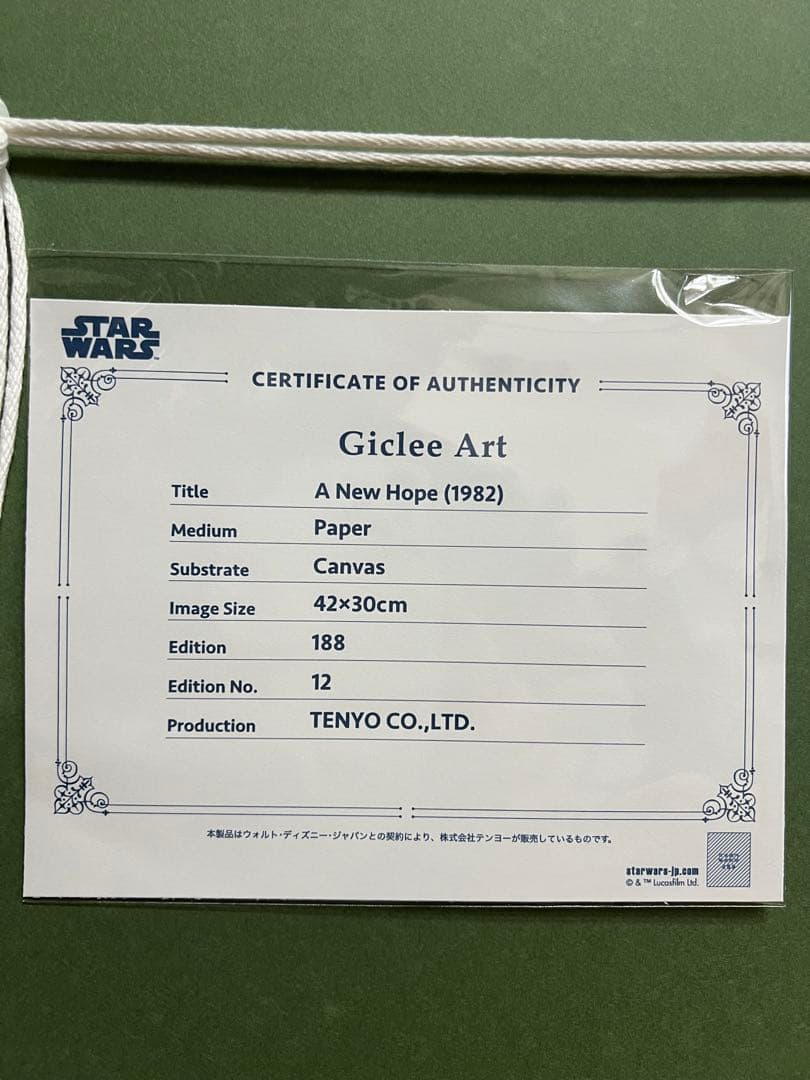 STAR WARS A New Hope 限定ポスター フレーム付き