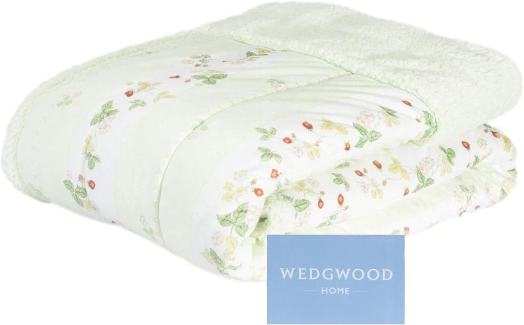 【新品】ウェッジウッド ウインターケット ふわもこ衿付 シングル　GR