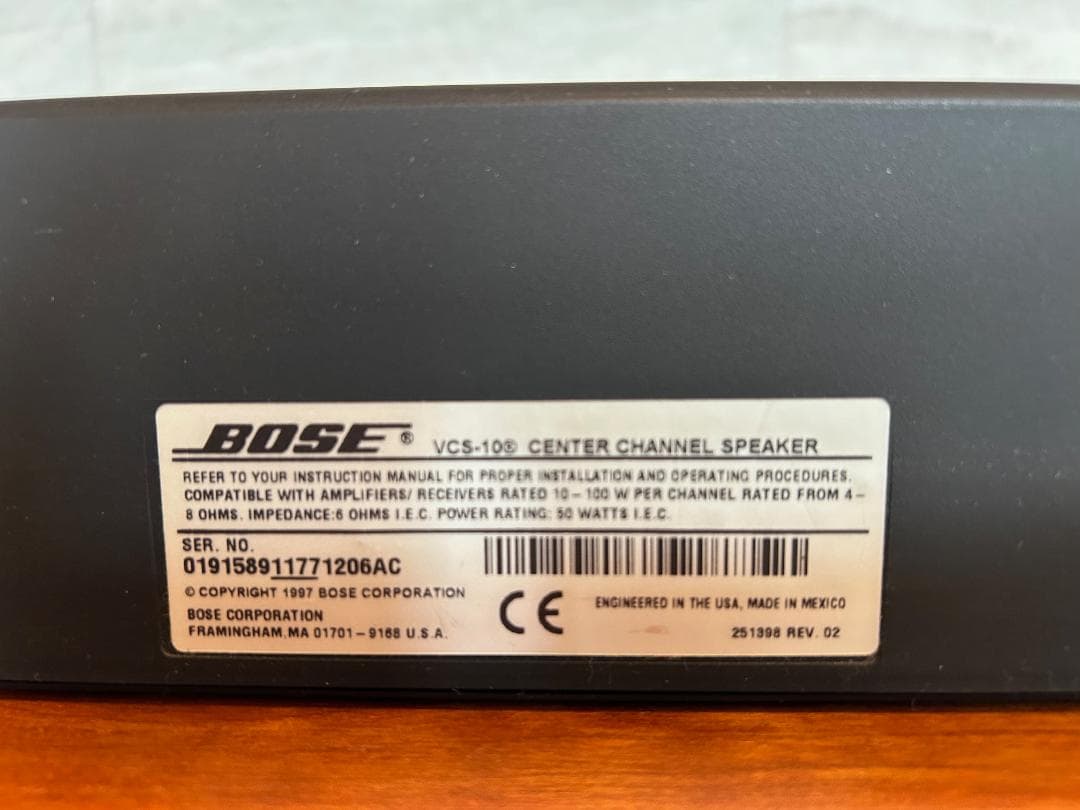 BOSE　センタースピーカー　VCS-10