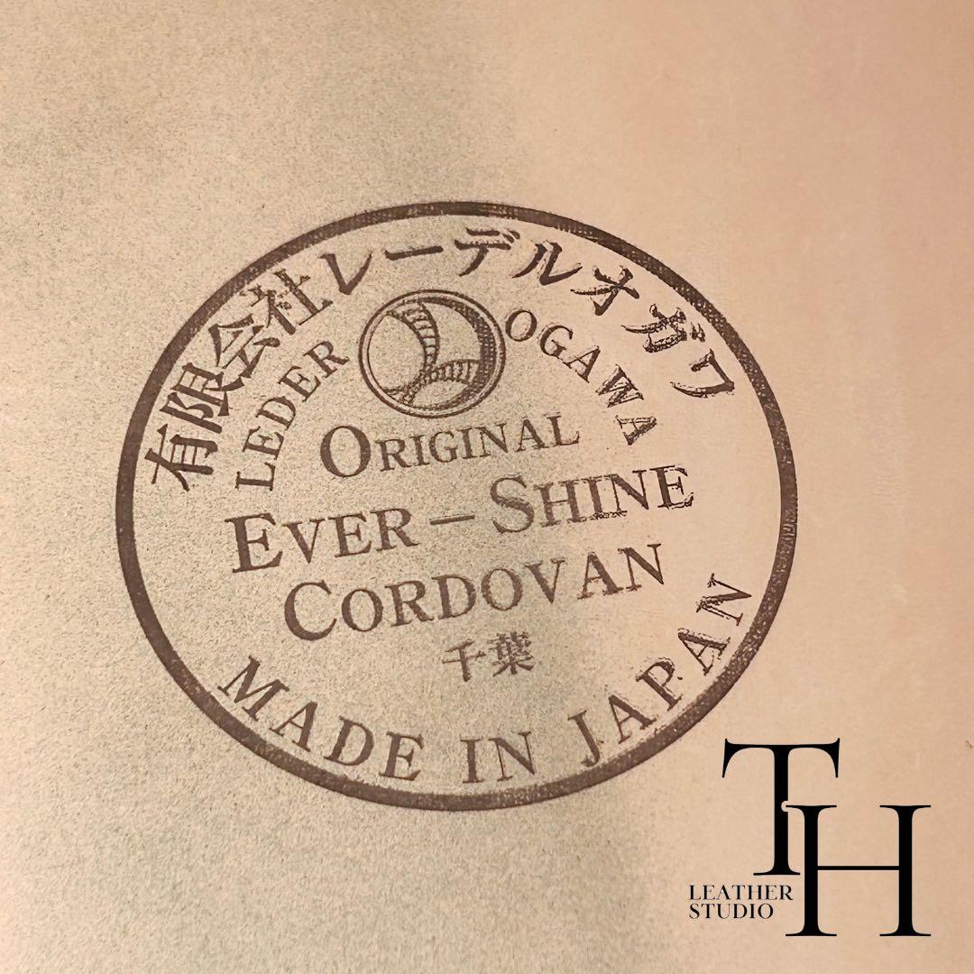 コードバン　ラウンドジップウォレット　レーデルオガワ　二つ折り　コーヒーブラウン