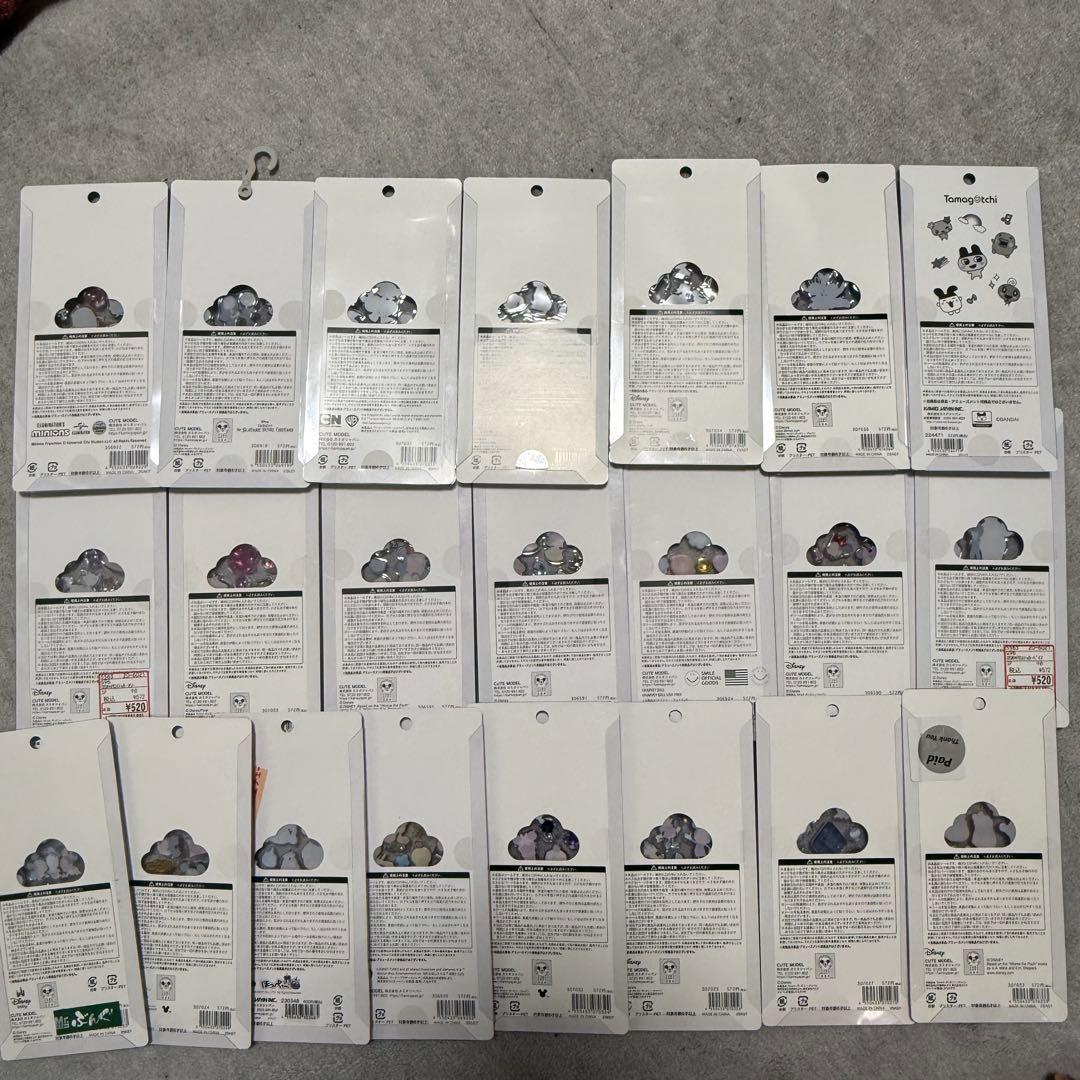 プチドロップステッカー　22枚ディズニー/パワパフ/ミニオン/スマイリー他