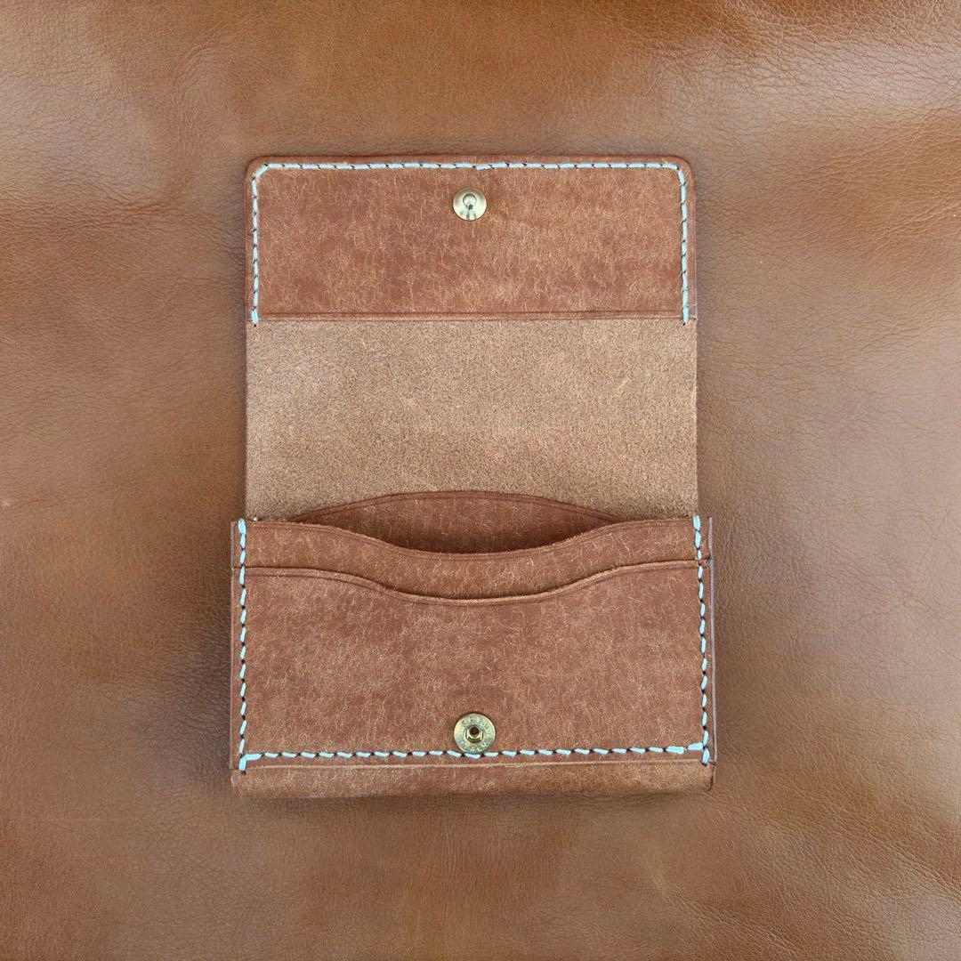 プリムホック　プエブロレザー　コニャック　名刺入れ