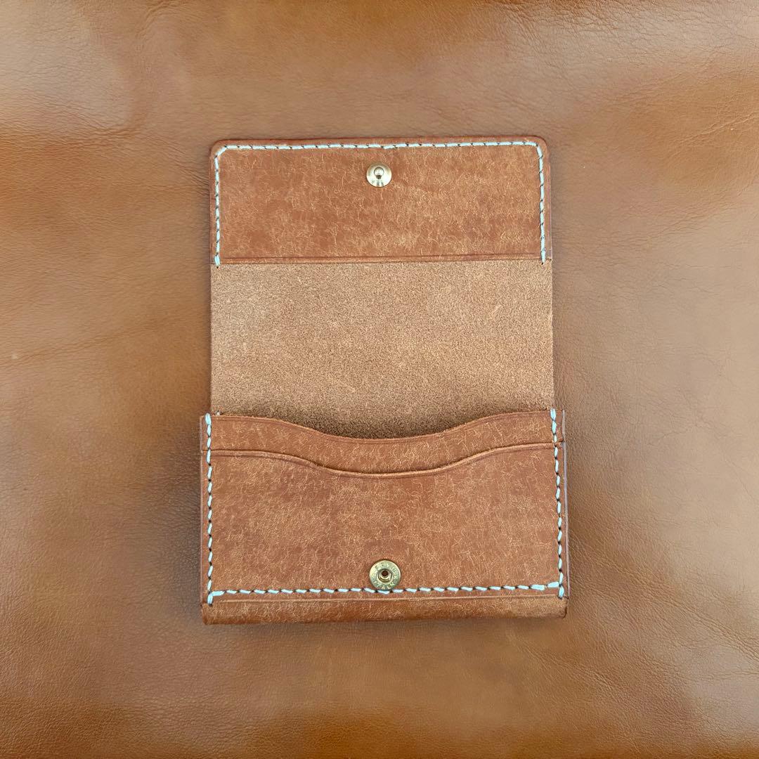 プリムホック　プエブロレザー　コニャック　名刺入れ