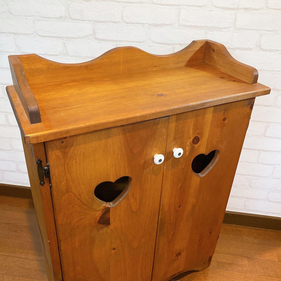 【もふ】カントリー家具　Hearty 木製ラック ハート　アメリカン