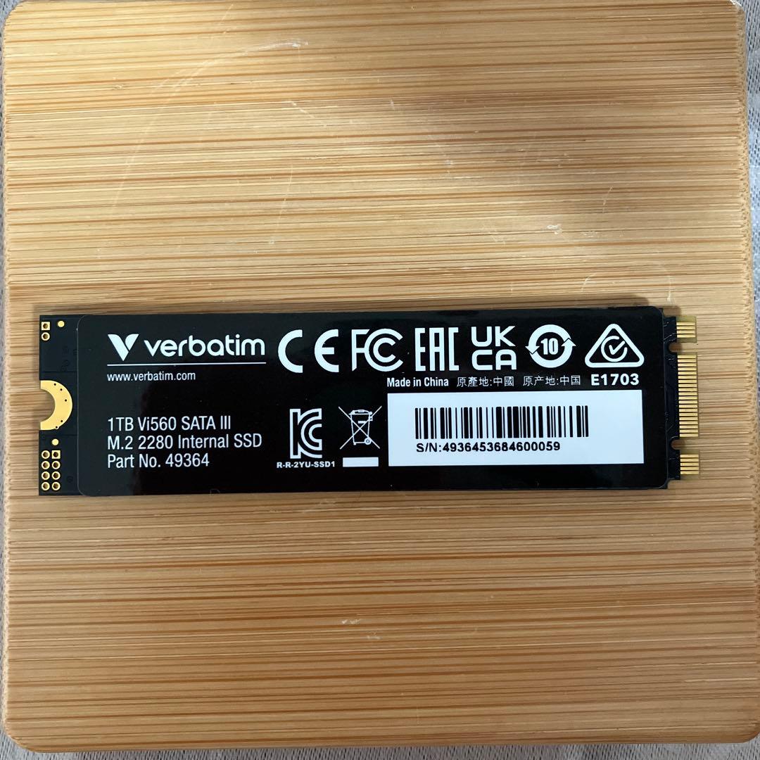 内蔵型SSD Verbatim SATA 1T SSD M.2 2280
