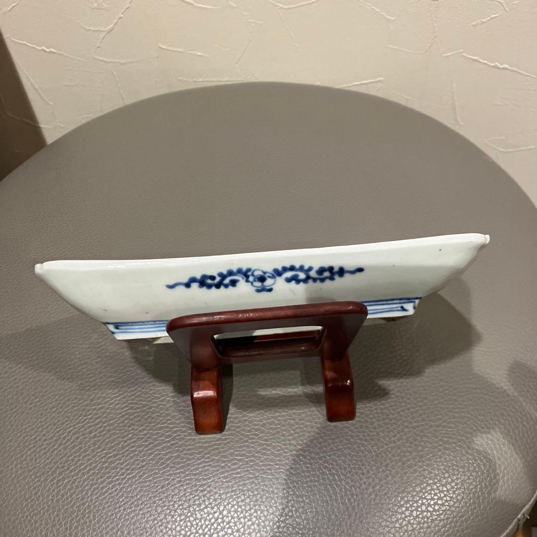 骨董　古伊万里　染付　富貴長春　龍　江戸時代