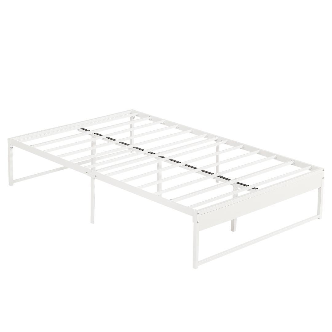 タイムセール！人気作のベッドフレーム【D・ダブル】　シンプル　WHITE