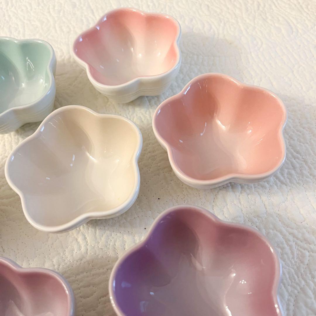 ㉗ルクルーゼ ミニフラワーボウル 7個セット 小鉢