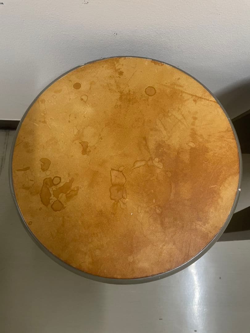 レザースツール 木製脚 丸椅子 2脚セット ブラウン 椅子 イス 家具 ma61