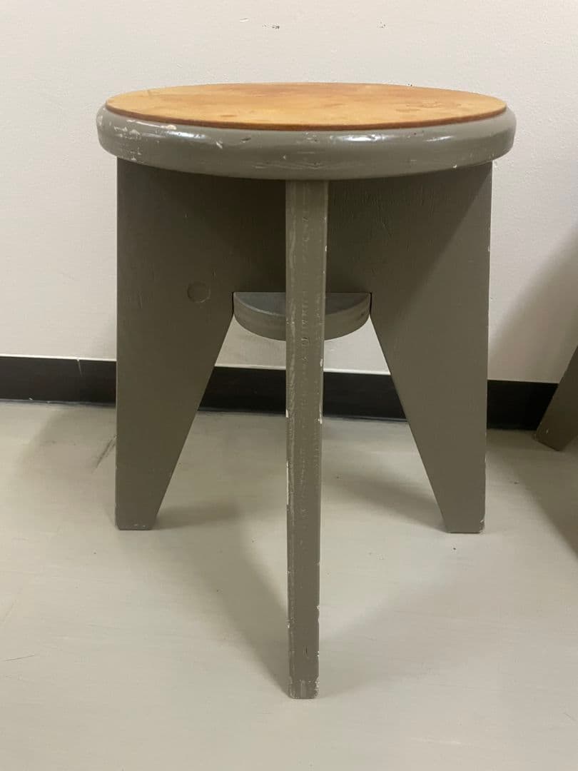 レザースツール 木製脚 丸椅子 2脚セット ブラウン 椅子 イス 家具 ma61