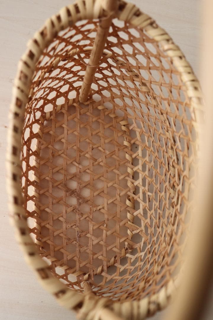 根曲竹　チシマザサ　竹かご　籠　日本の手仕事　工芸品