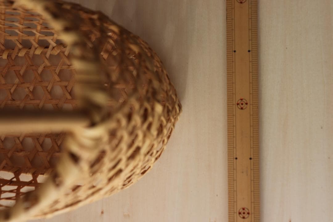 根曲竹　チシマザサ　竹かご　籠　日本の手仕事　工芸品