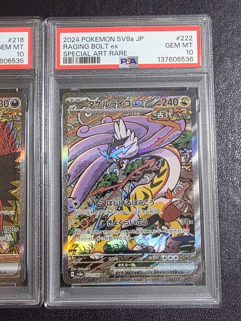 トドロクツキex SAR タケルライコex SAR PSA10 連番