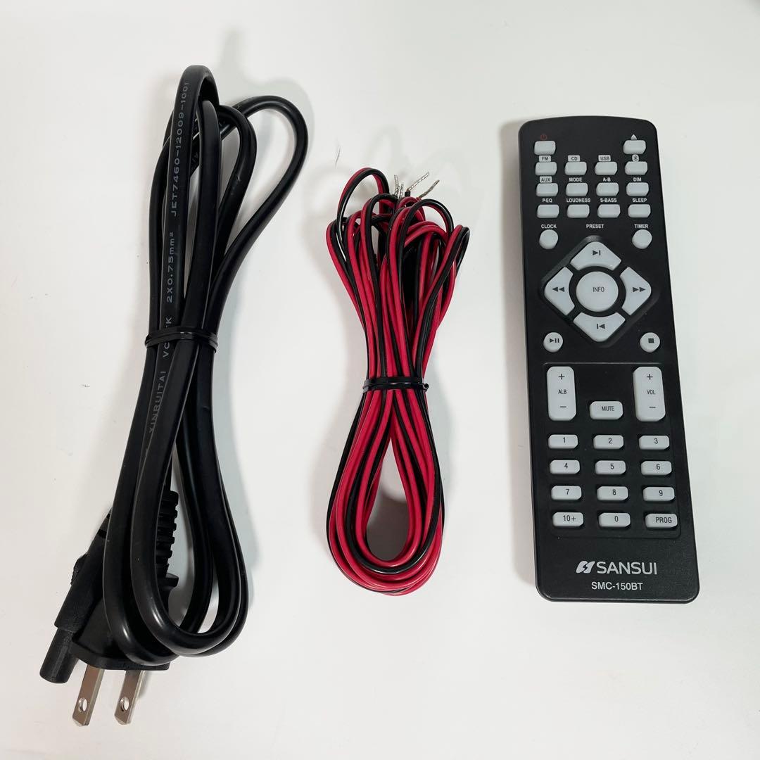 【美品】SANSUI ミニコンポ　2スピーカー　SMC-150BT サンスイ