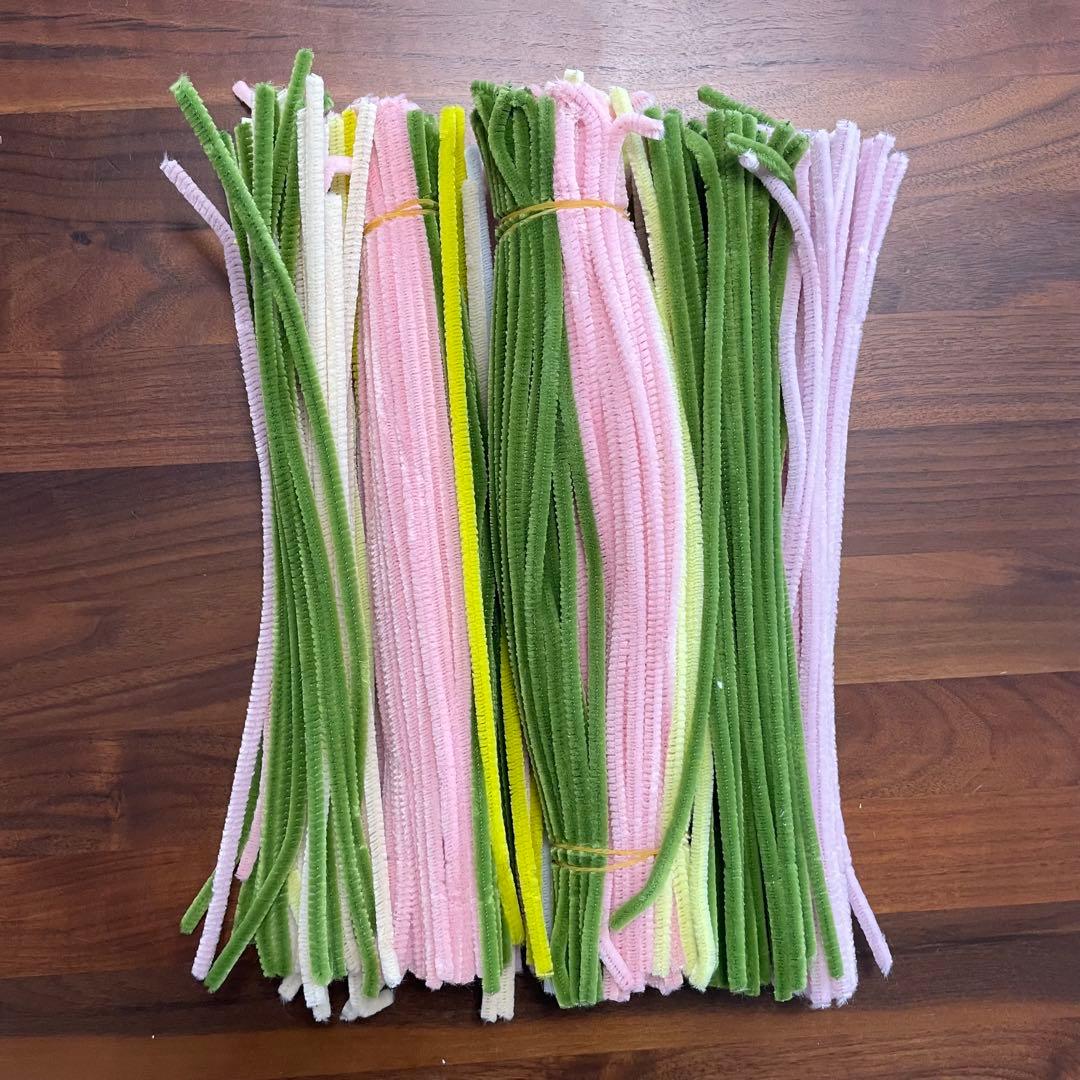 手芸 モールフラワー キット 大量　まとめ売り　花束にできるおまけ付き