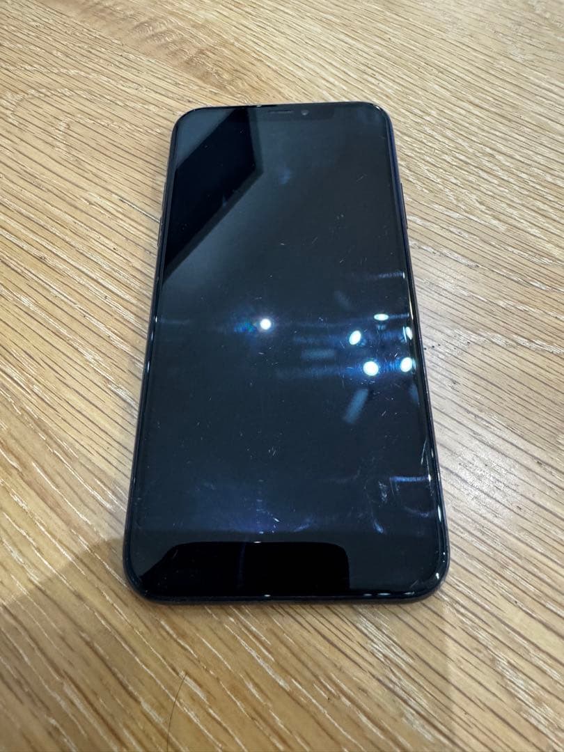 Apple iPhone X ブラック ケース付き現状