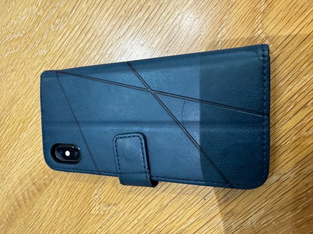 Apple iPhone X ブラック ケース付き現状