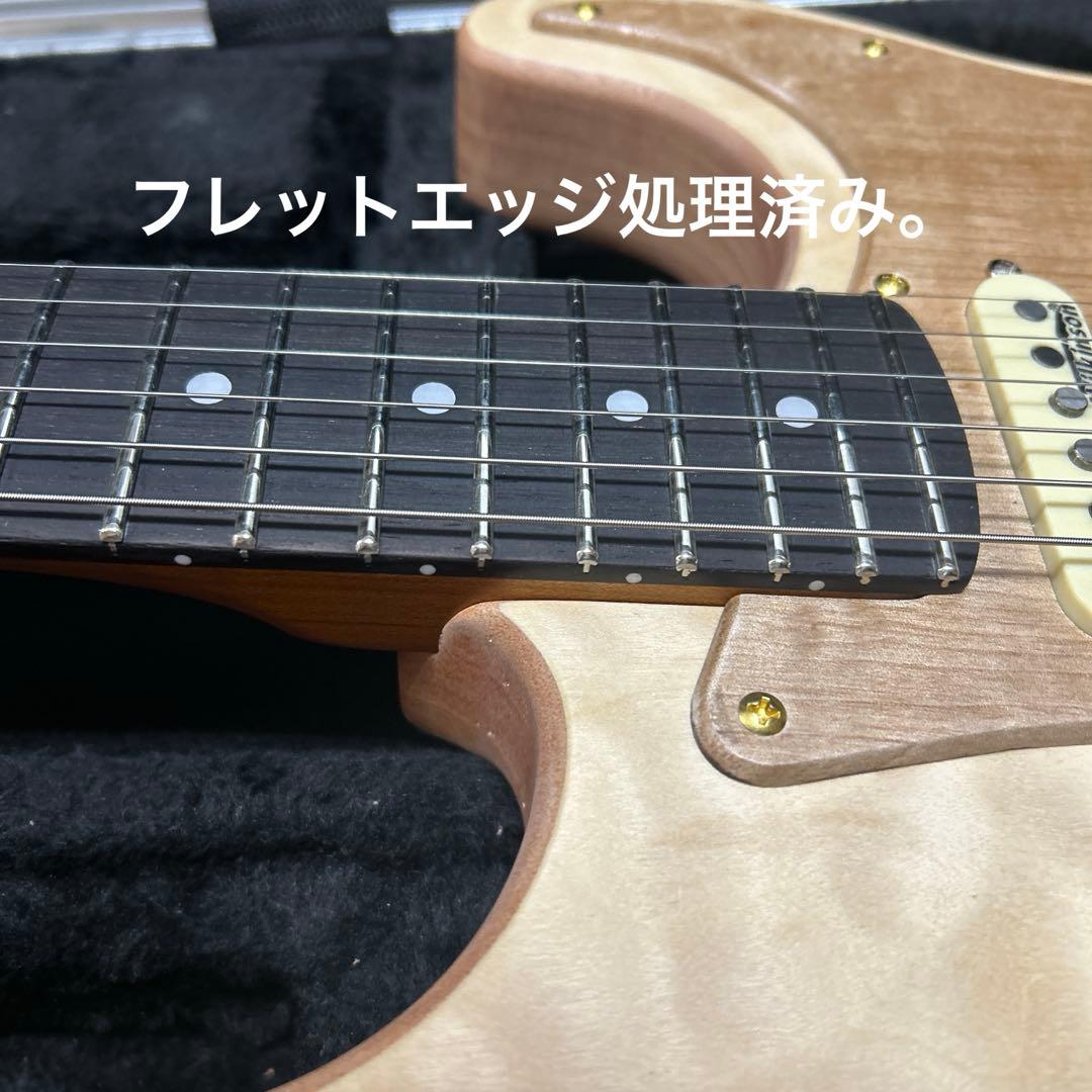 【一点物】ストラトキャスター オイル キルトメイプル エッジ処理擦り合わせ済み