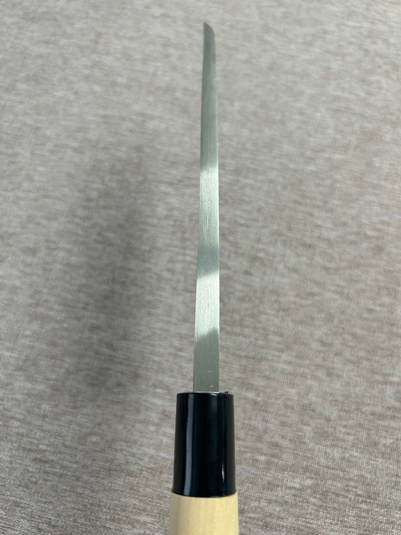 出刃 包丁 165mm 安来鋼青紙２号 朴丸柄 ④