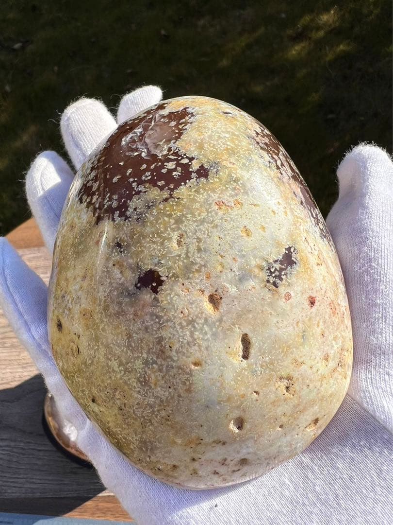 C7トレジャーメノウ 台付き 瑪瑙 風水 聚宝盆アゲート