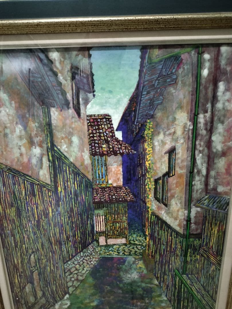 名古屋引取限定!瓦に魅せられた画家の作品③