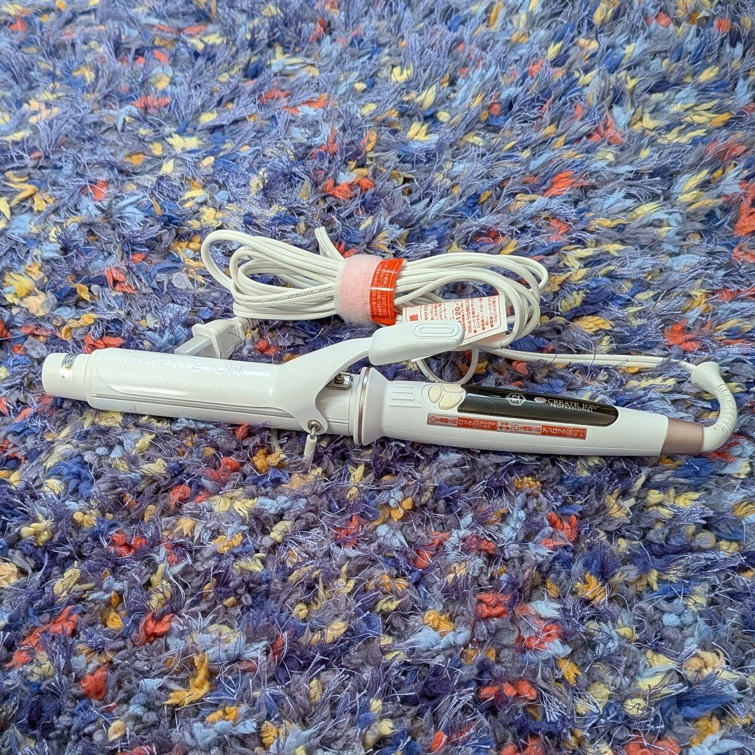 【美品】ヘアカールアイロン　クレイツイオンエレメアカールアイロン　32mm