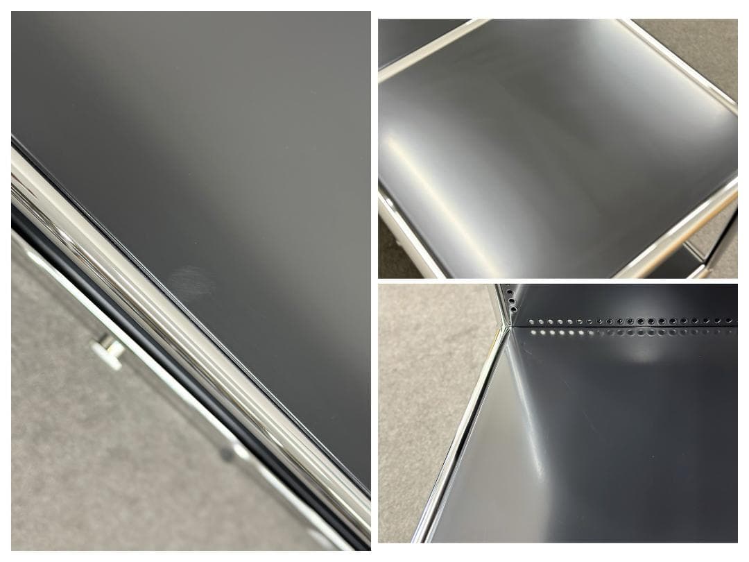 正規品ほぼ未使用品■USMハラー■キャビネットシェルフ　3列2段　ブラック　鍵無