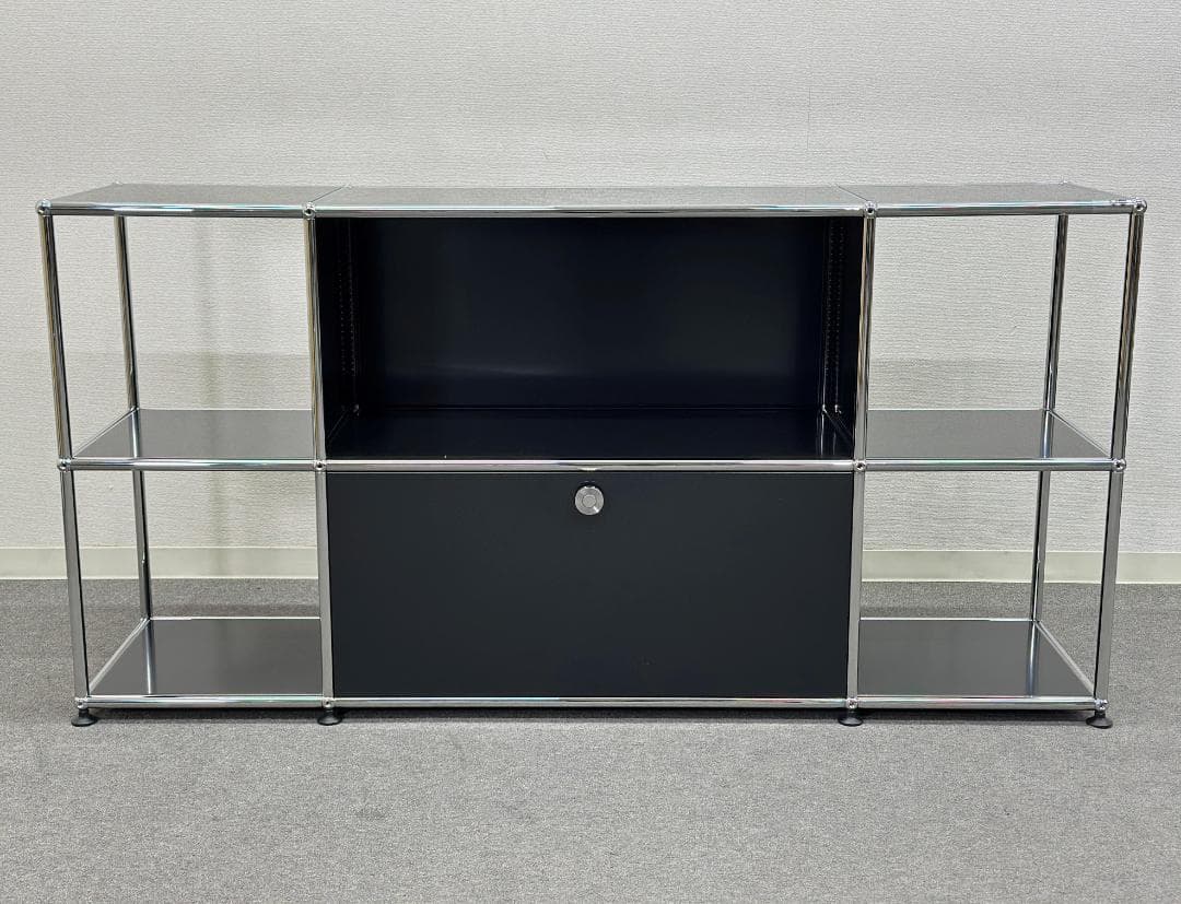 正規品ほぼ未使用品■USMハラー■キャビネットシェルフ　3列2段　ブラック　鍵無