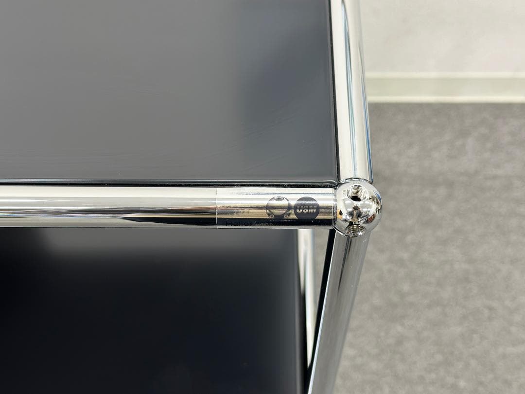 正規品ほぼ未使用品■USMハラー■キャビネットシェルフ　3列2段　ブラック　鍵無