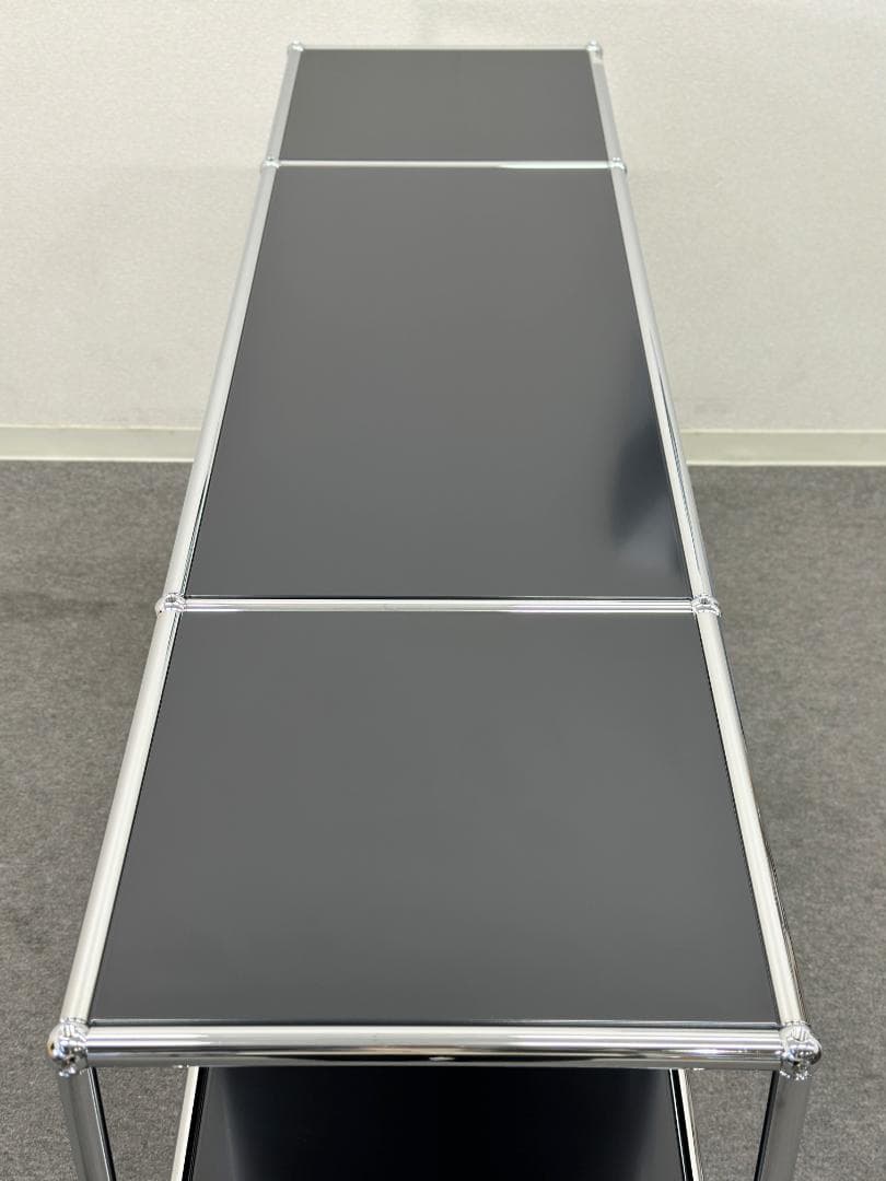 正規品ほぼ未使用品■USMハラー■キャビネットシェルフ　3列2段　ブラック　鍵無