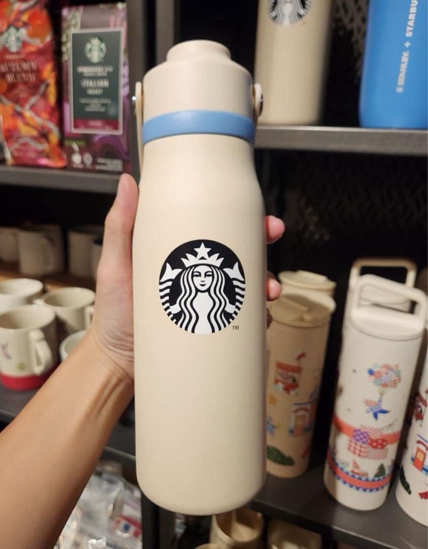 台湾 スターバックス 24’ホリデー ストラップ ステンレス タンブラー