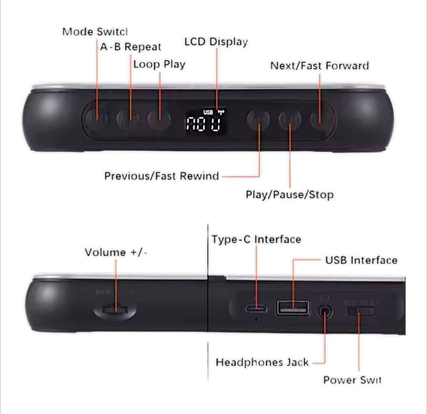 ⭐️新品⭐️レトロポータブルCDプレーヤー｜Bluetooth5.3搭載