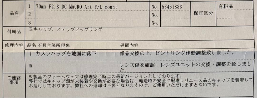 SIGMA 70mm F2.8 DG MACRO Lマウント￼