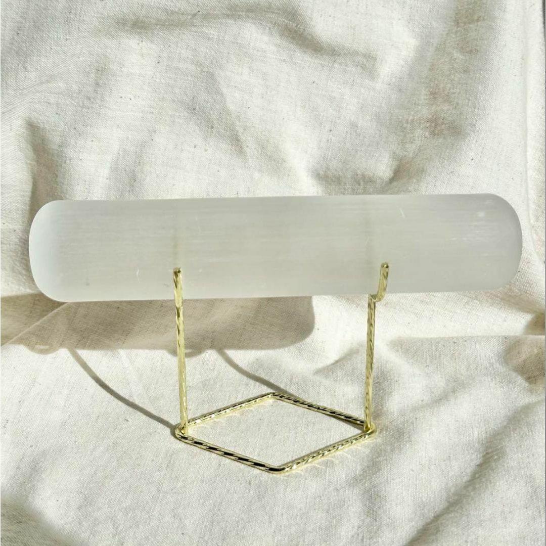 【セレナイト】ブレスレット ホルダー 数珠 ビーズ パワーストーン 浄化