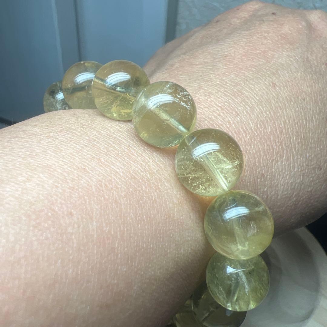 金運UP⭐︎病気平癒&健康お守り⭐︎シトリンブレスレット