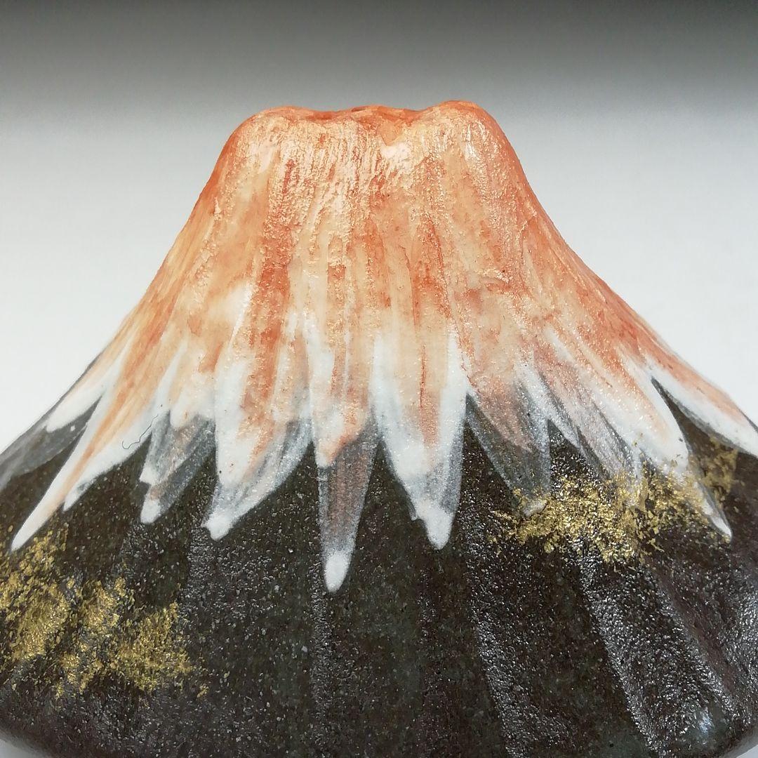 Ｔ７４６　W46 2点‼️香合　『富士山』『中村良二 造』　共箱　茶道具