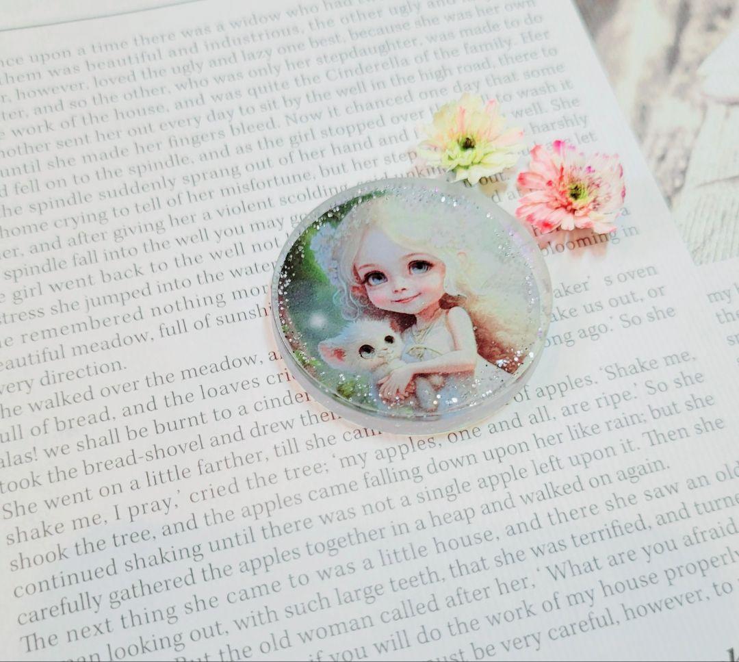 NO.87❤猫と少女❤レジンヘアゴム