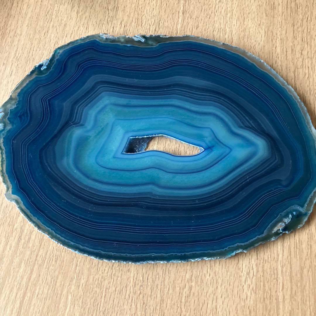 青色アゲートルース石 約24センチ